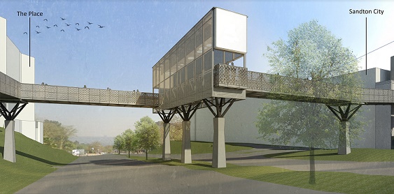 23179 Architect Rendering Of Sandton Drive Link Bridge